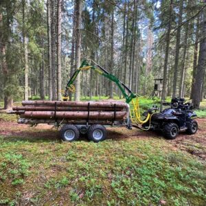 Metsahaagis ATV 3 tonni, kraanaga 4,2 m UUS ja KÕIGE VÕIMSAM!