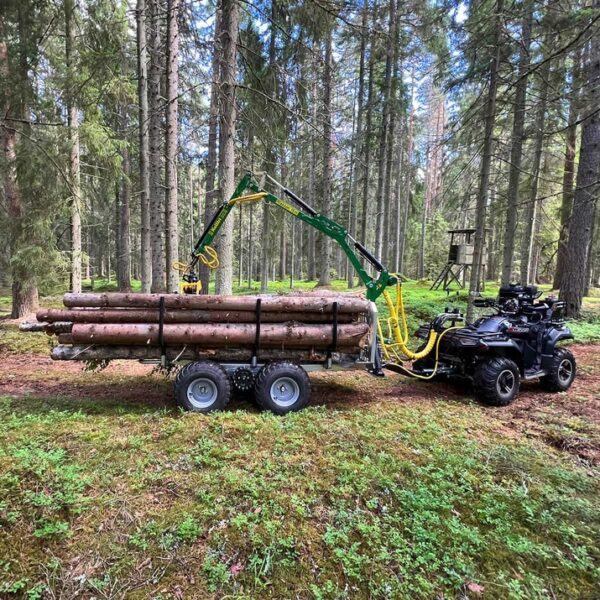 Metsahaagis ATV 3 tonni, kraanaga 4,2 m UUS ja KÕIGE VÕIMSAM!